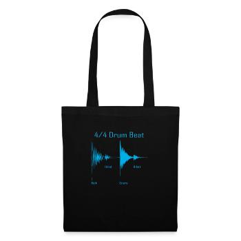 Drumbeat waveform - Stoffbeutel - Schwarz - Vorne