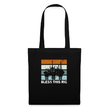 Oil Field Gas Worker Oil Rig Gift - Tote Bag - black - Front