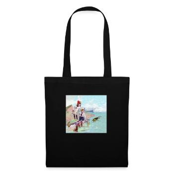 Children catching bugs - Stoffbeutel - Schwarz - Vorne