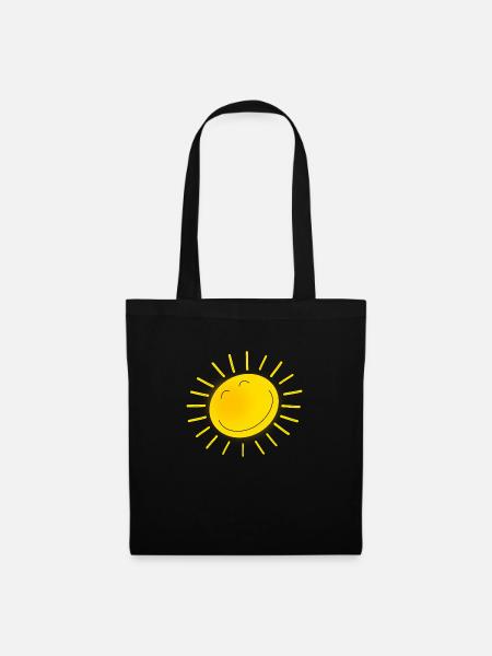friendly sun - Tote Bag - black