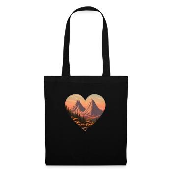 Mountains Hike Mountain hikers Hiking Mountain hiking - Tote Bag - black - Front