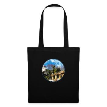 Barcelona park Guel - Stoffbeutel - Schwarz - Vorne