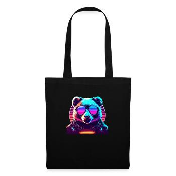 Ours Lunettes de soleil Lunettes Holiday Party Lover Bear - Sac en tissu - noir - Devant