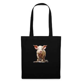 Little cute piglet - Tote Bag - black - Front