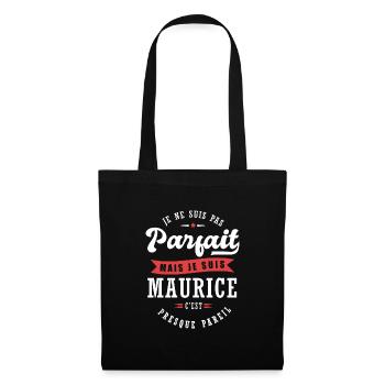 Maurice Parfait Cadeau prenom maurice - Sac en tissu - noir - Devant