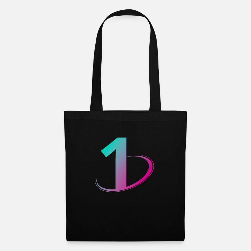 Numéro 1 multicolore - Sac en tissu - noir