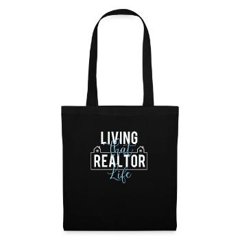 Living That Realtor Life - Real Estate Agent - Tote Bag - black - Front