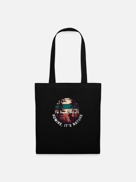 respirez c'est la nature - Sac en tissu - noir