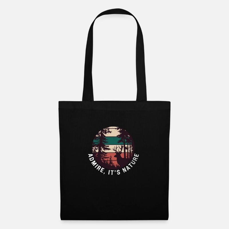 respirez c'est la nature - Sac en tissu - noir