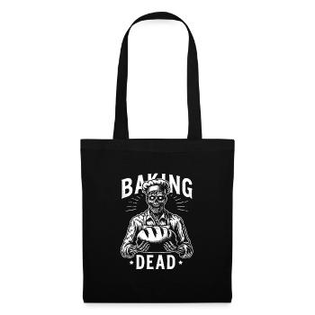 The Baking Dead gruseliger Zombie als Bäcker - Stoffbeutel - Schwarz - Vorne