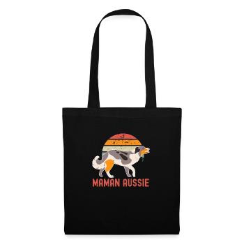 Maman berger australien aussie - Sac en tissu - noir - Devant