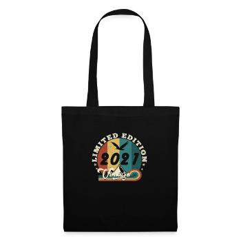 Jahrgang 2022 Retro - Bestseller - Stoffbeutel - Schwarz - Vorne