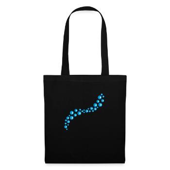 Bubbles Design - Sac en tissu - noir - Devant