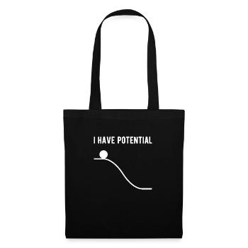 Physics I have potential - Tote Bag - black - Front