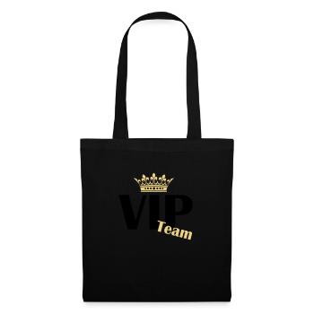vip team - Stoffbeutel - Schwarz - Vorne