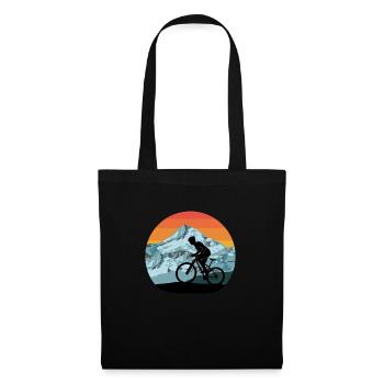 VTT Vélo montagnes Montagnes vintage - Sac en tissu - noir - Devant