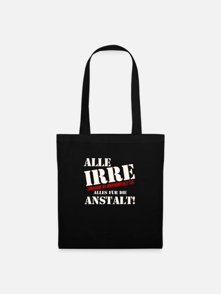 IRRE - Stoffbeutel - Schwarz