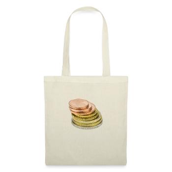 euro cent - Sac en tissu - nature - Devant
