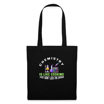 La chimie, c’est comme la cuisine - Sac en tissu - noir - Devant