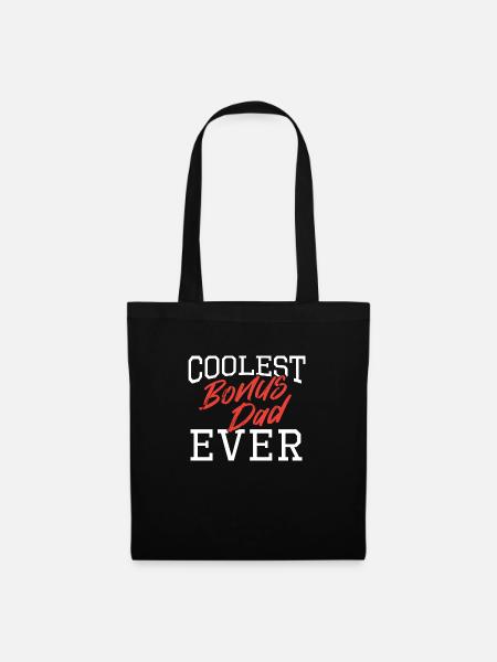Coolster Bonus Papa aller Zeiten Personalisiertes Humorgeschenk - Stoffbeutel - Schwarz