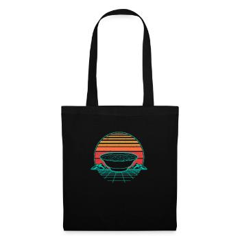Ramen Soup Retro Vintage Retro Wave - Tote Bag - black - Front
