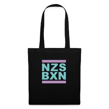 NZS BXN Antifa Nazis boxen Links Menschenrechte - Stoffbeutel - Schwarz - Vorne