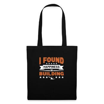 I found happiness in building - Tote Bag - black - Front