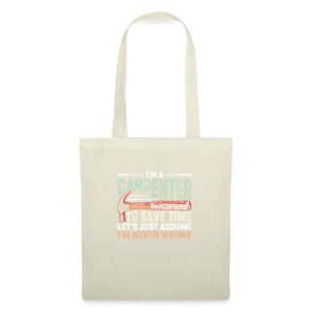 Carpenter Wood Carpenter Craftsman Joinery Joinery - Tote Bag - nature - Front