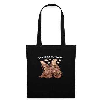 Grand-mère Pangolin - Sac en tissu - noir - Devant