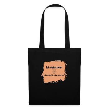 don't listen - Tote Bag - black - Front