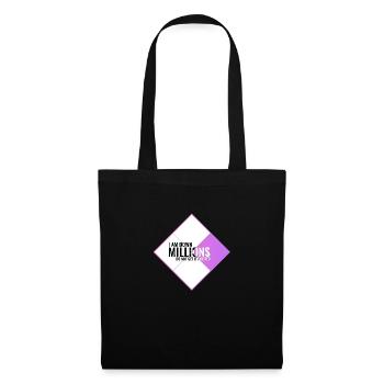 I Am Down Millions - Tile Shapes White Purple/Pink - Tote Bag - black - Front