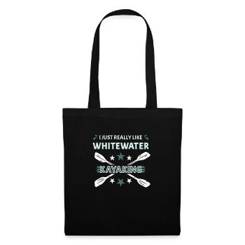 J’aime vraiment le kayak en eau vive - Sac en tissu - noir - Devant