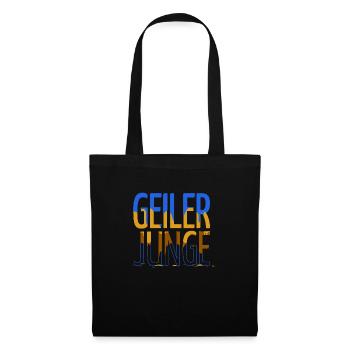 geek spaß geburtstagsgeschenkidee junge spruch - Stoffbeutel - Schwarz - Vorne