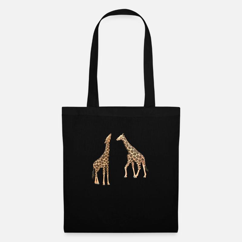 Giraffen - Stoffbeutel - Schwarz