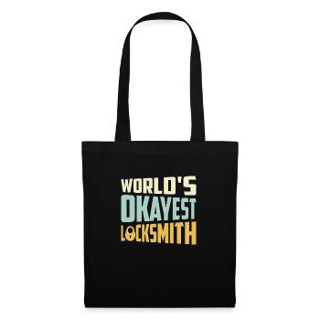 World's Okayest Locksmith Lockpicker Pick Locks - Tote Bag - black - Front