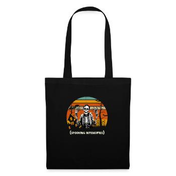 Spooky Halloween skull T-Shirt - Tote Bag - black - Front