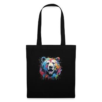 Stylish Bear Gift Grizzly Bear Brown Bear - Tote Bag - black - Front