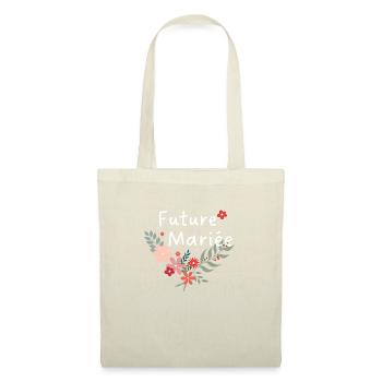 Floral Bride - Die Brautblumen - Stoffbeutel - Natur - Vorne