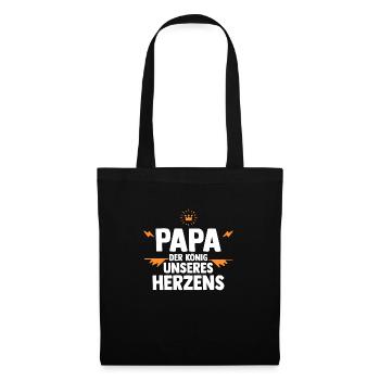 Papa Fête des pères Papa - Sac en tissu - noir - Devant