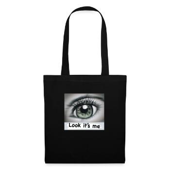 Regarde, c’est moi - Sac en tissu - noir - Devant
