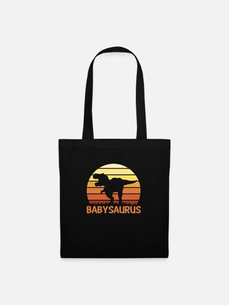 Babysaurus Dino Dinosaurier - Stoffbeutel - Schwarz