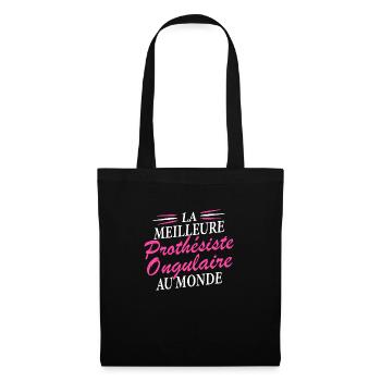 la meilleure prothesiste ongulaire au monde - Sac en tissu - noir - Devant