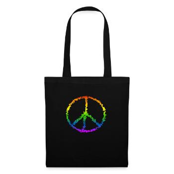 Peace Drawing Freedom Rainbow Colors 5 - Sac en tissu - noir - Devant