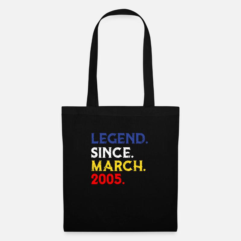 Legend since 2005 March - Stoffbeutel - Schwarz