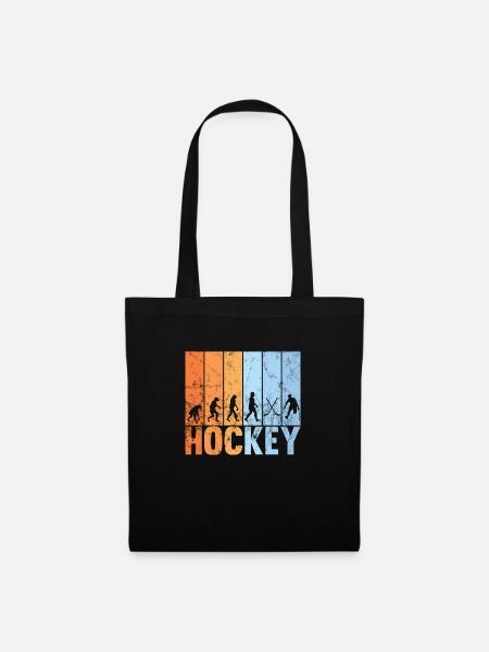 Hockeyspieler evolution essential hockespieler - Stoffbeutel - Schwarz