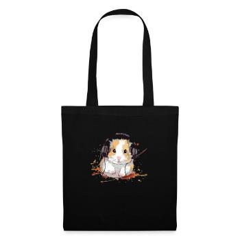 Mikey le hamster audiophile - Sac en tissu - noir - Devant