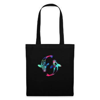 koi,koi carp,fish, colorful,graffiti - Tote Bag - black - Front