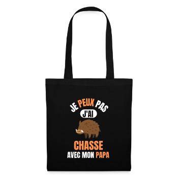I can't I hunt with my dad - hunt - Tote Bag - black - Front