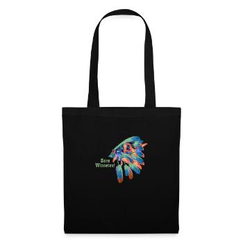 sauvez winnetou,winnetou,Indien,Plumes,Chef - Sac en tissu - noir - Devant