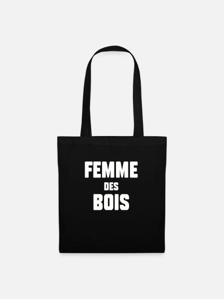 Femme des bois - Sac en tissu - noir